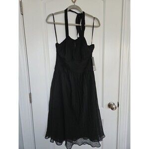 Anne Klein Silk Halter Roman Holiday Cocktail Dress: Size 6 NWT Feminine, Flirty